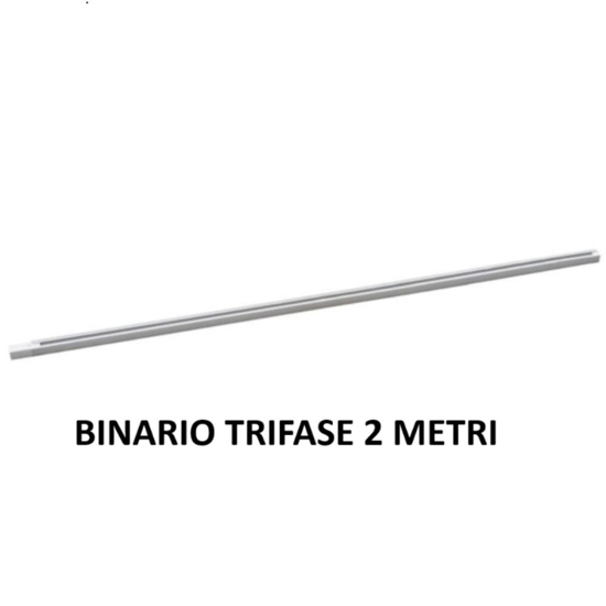 Binario trifase 2 metri bianco